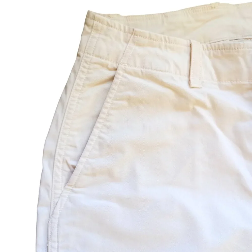 GAP Downtown Khaki Women's Pants - Size 10, Regenerative Cotton Beige Chinos